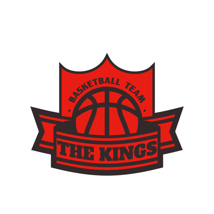 The Kings Basketball team Logo Template Vignette