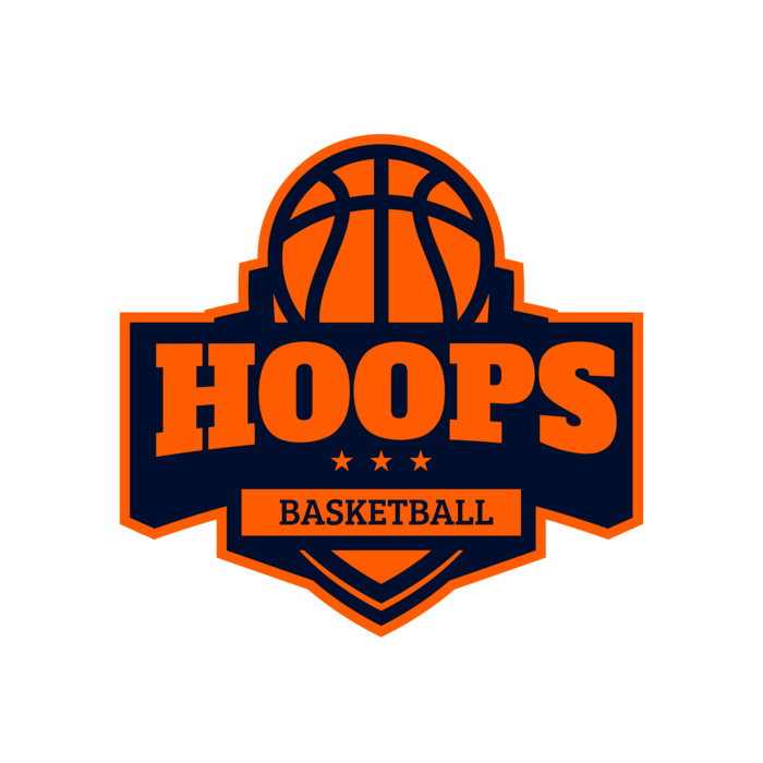 Hoops Basketball logo template 03 Vignette