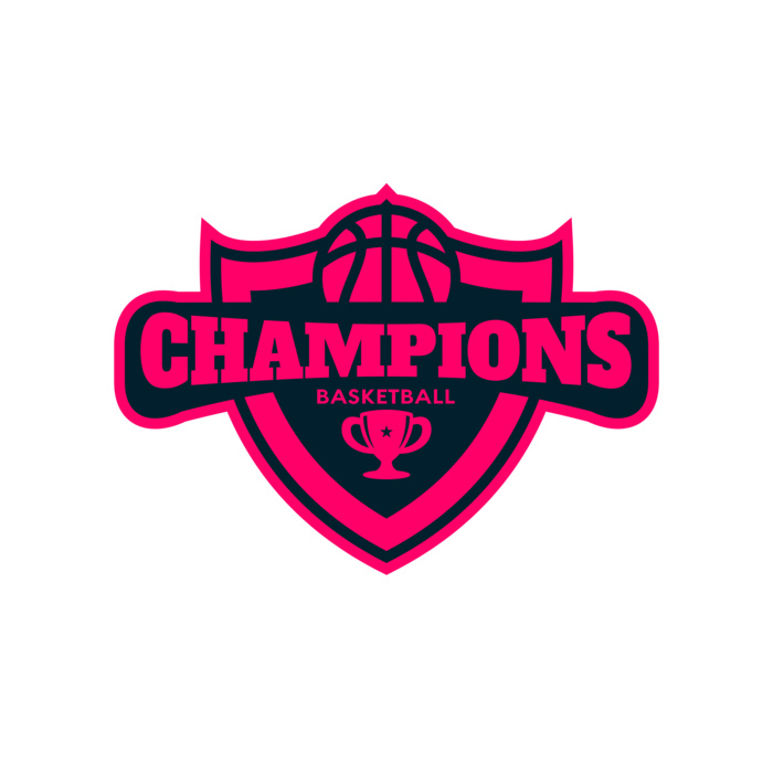 Champions Basketball League logo template Vignette