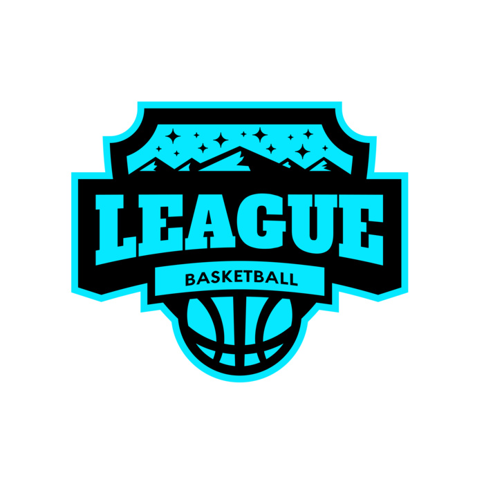 League Basketball logo template Vignette