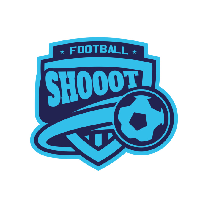 Shoot Football logo template Vignette
