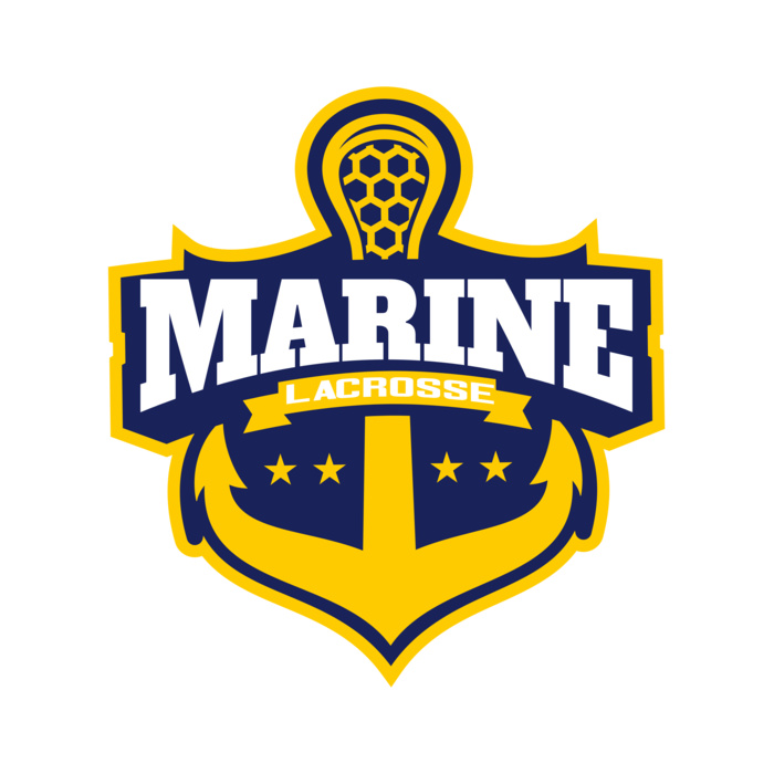 Marine Lacrosse Logo Template Vignette