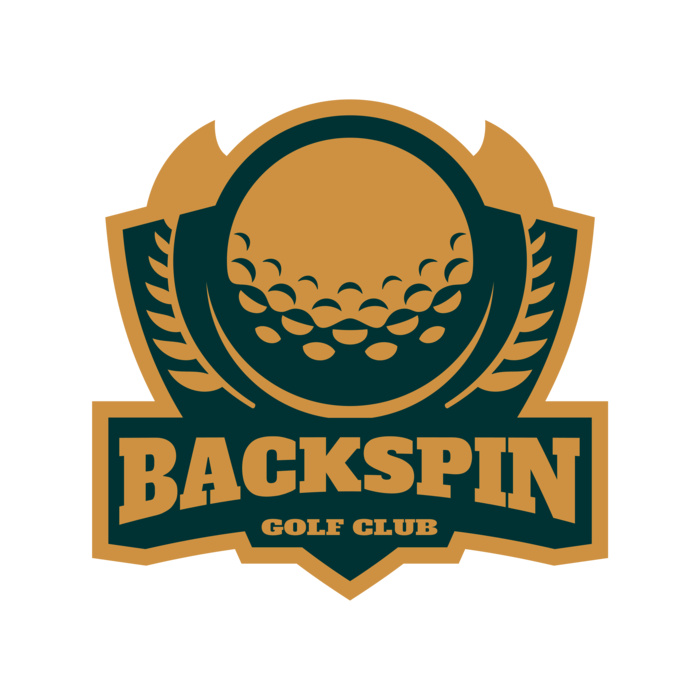 Backspin Golf club logo template Vignette