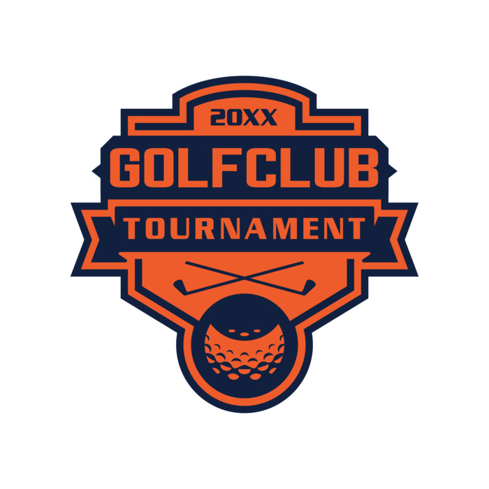 Golf club Tournament logo template 02 Vignette