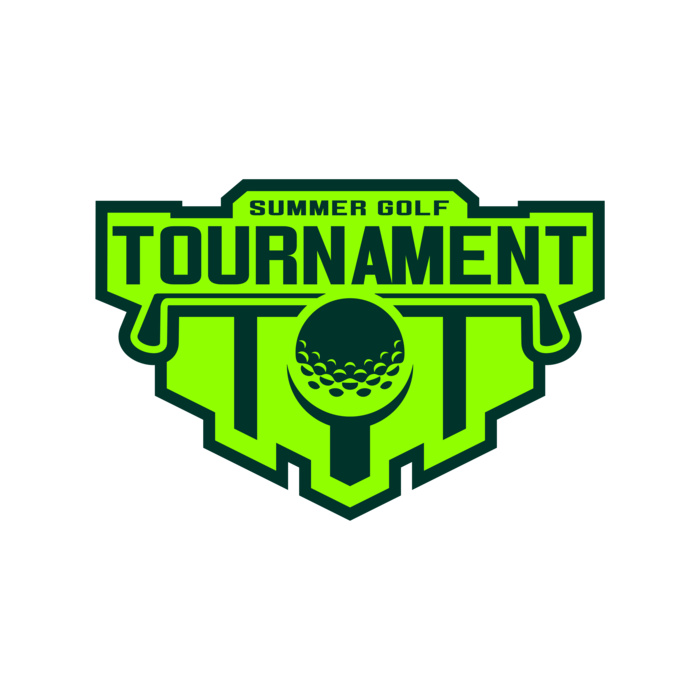 Tournament Summer golf logo template Vignette