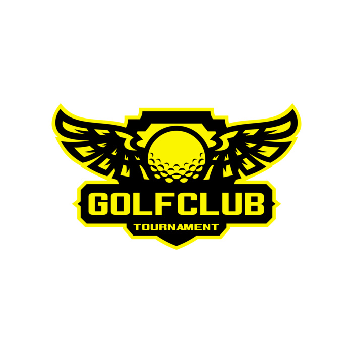 Golf club Tournament logo template 06 Vignette