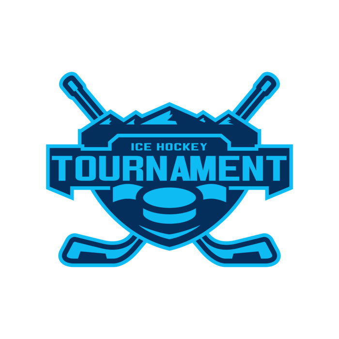 Tournament Ice Hockey logo template Vignette