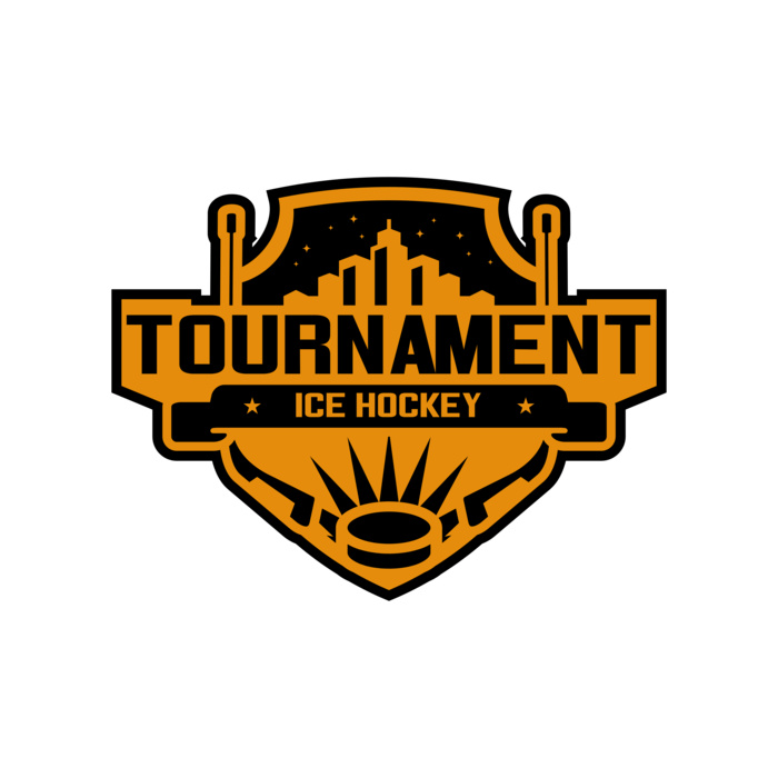 Tournament Ice Hockey logo template 02 Vignette