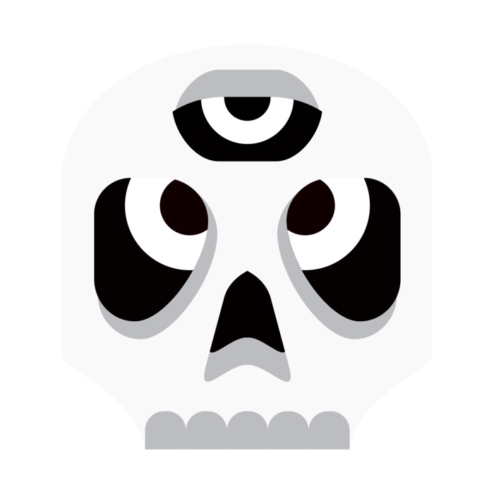 Elements Skulls logo template 18 Vignette