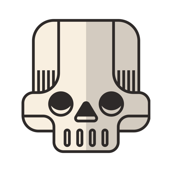 Elements Skulls logo template 74 Vignette