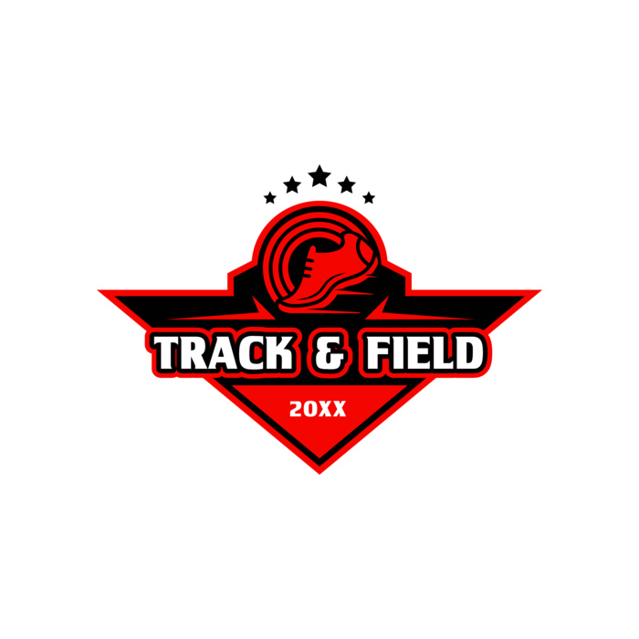 Track & Field Team Logo 07 Vignette