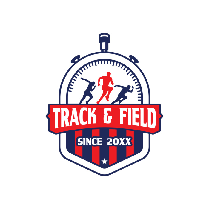 Track & Field Team Logo 14 Vignette