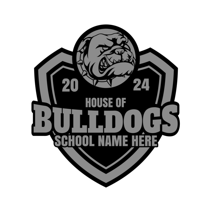 School Bulldog 03 Vignette