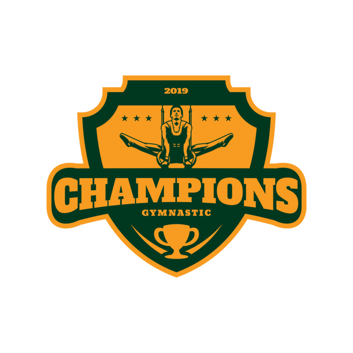 Champions Gymnastic logo template Vignette