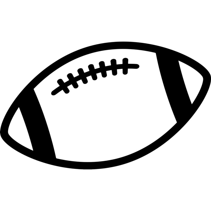 American Football   Clipart 4 Vignette