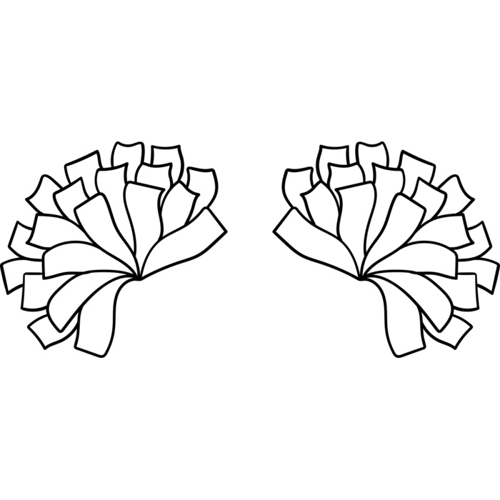 Cheerleading   Clipart 3 Vignette