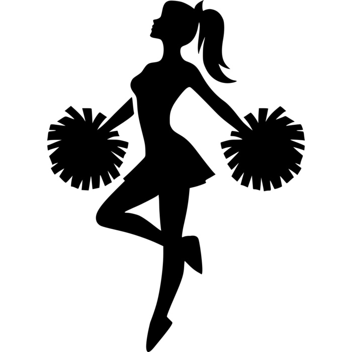 Cheerleading   Clipart 9 Vignette