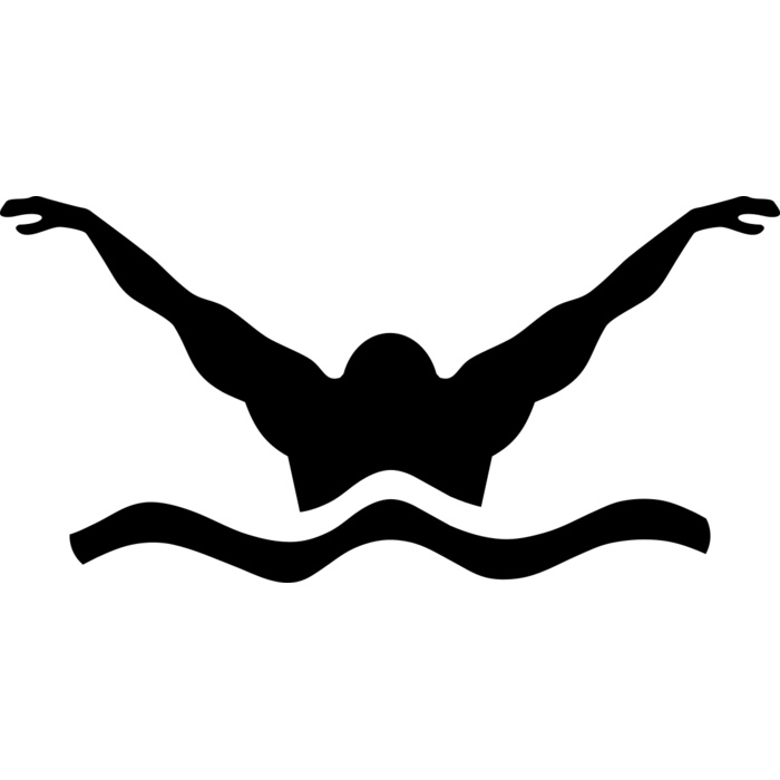 Swimming    Clipart 1 Vignette