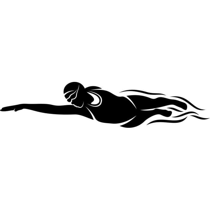 Swimming    Clipart 24 Vignette