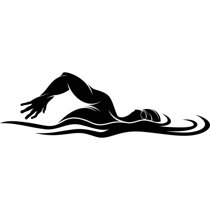 Swimming    Clipart 4 Vignette