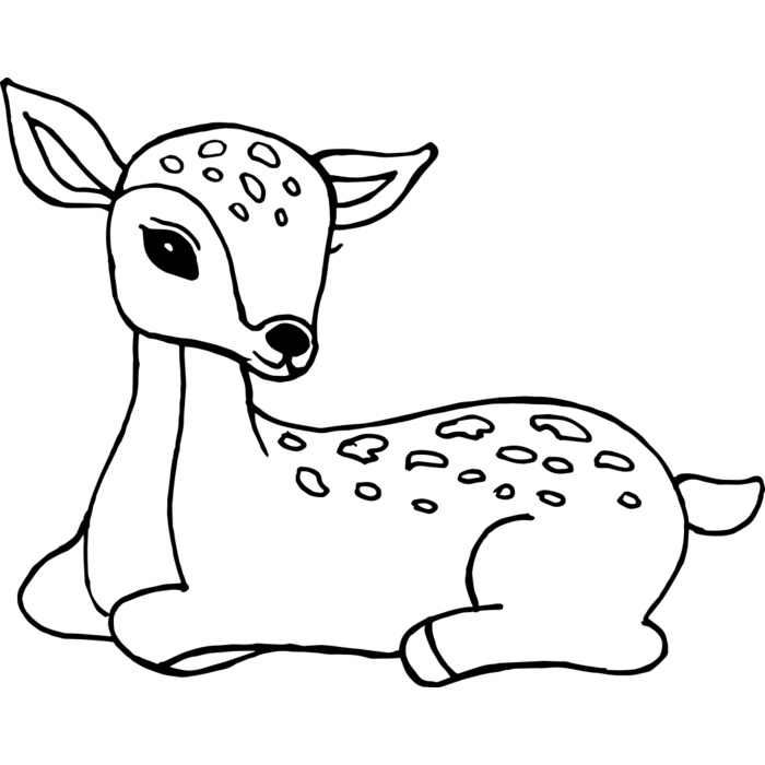 Deer   Clipart 2 Vignette