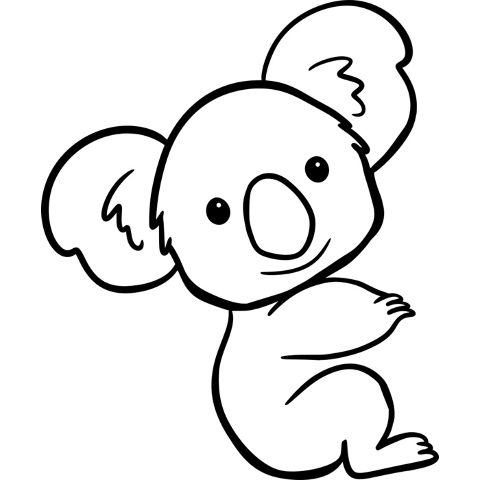 Koala   Clipart 3 Vignette