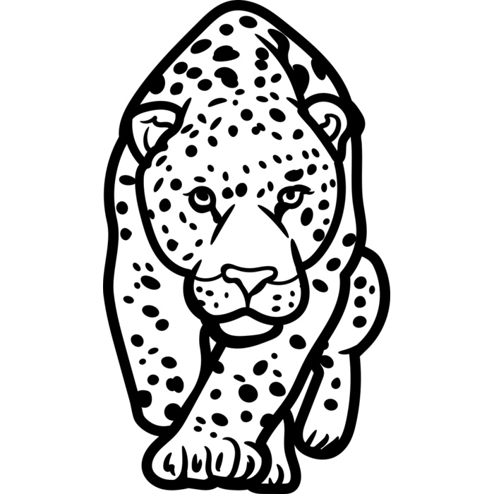 Leopard   Clipart 3 Vignette