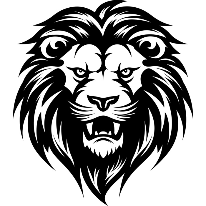 Lion   Clipart 1 Vignette