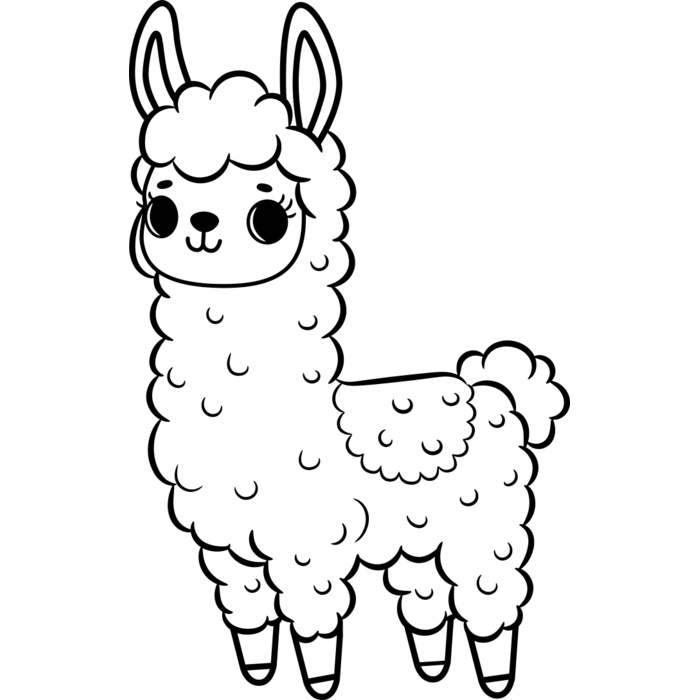 Lllama   Clipart 2 Vignette