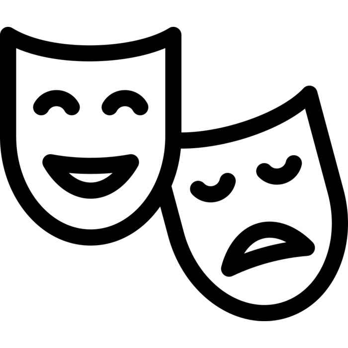Theater Masks Vignette