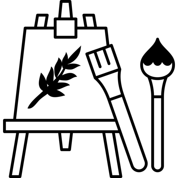 Studio Easel Vignette