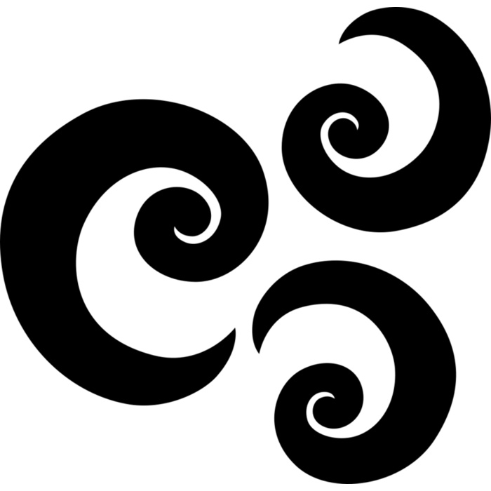 Triskelion Symbol Vignette