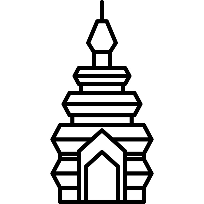 Pagoda Tower Vignette