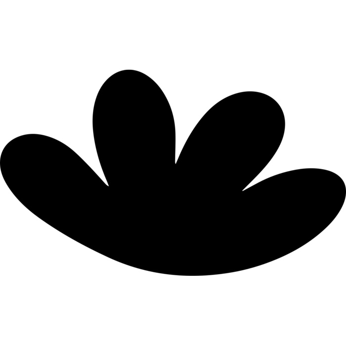 Rounded Petal Flower Vignette