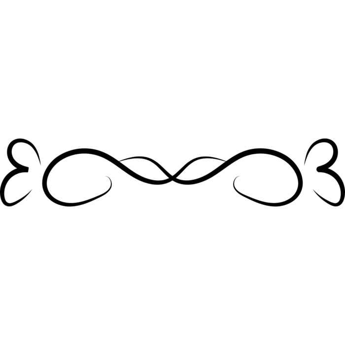 Double Heart Flourish Vignette