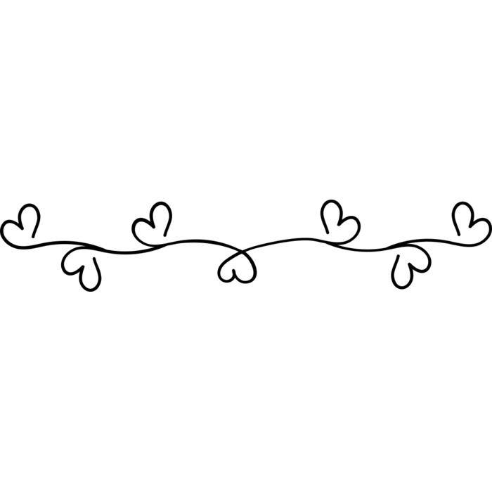 Heart Vine Border Vignette