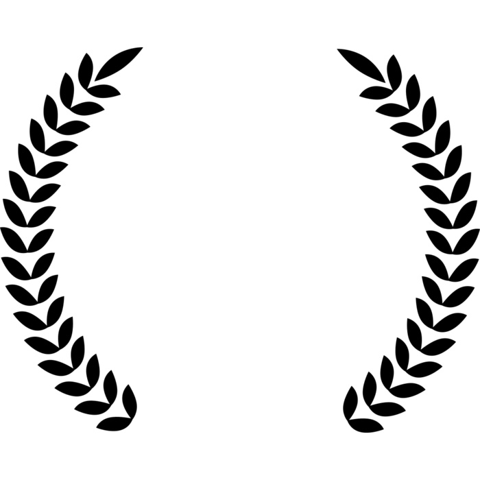 Laurel Wreath Half Circle Vignette
