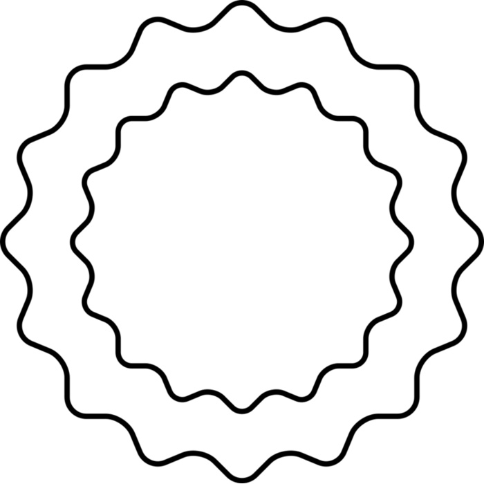 Scalloped Seal Frame Vignette
