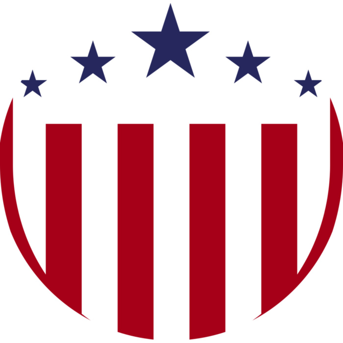 Round Patriotic Shield Vignette