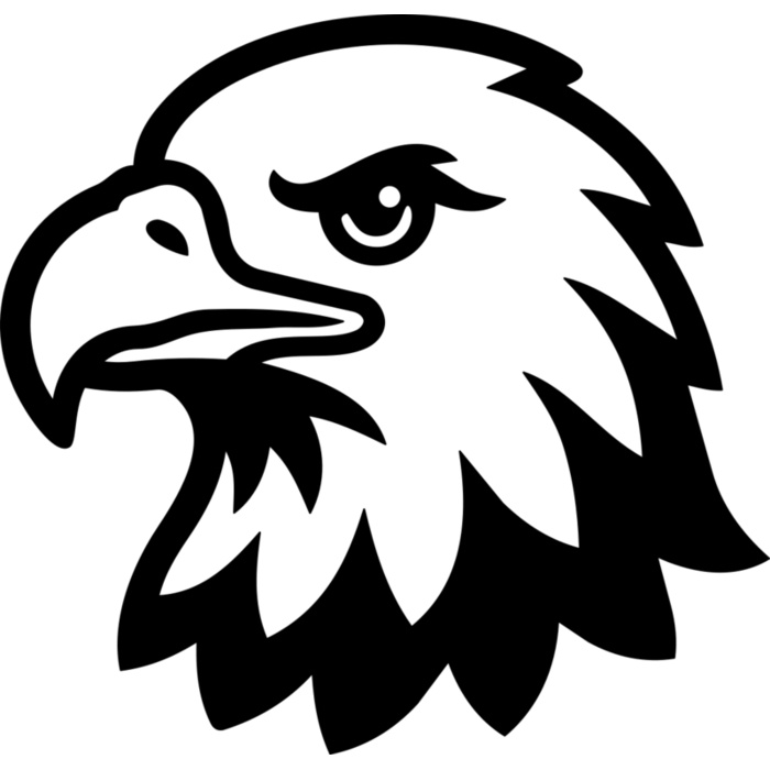 Bald Eagle Head Vignette