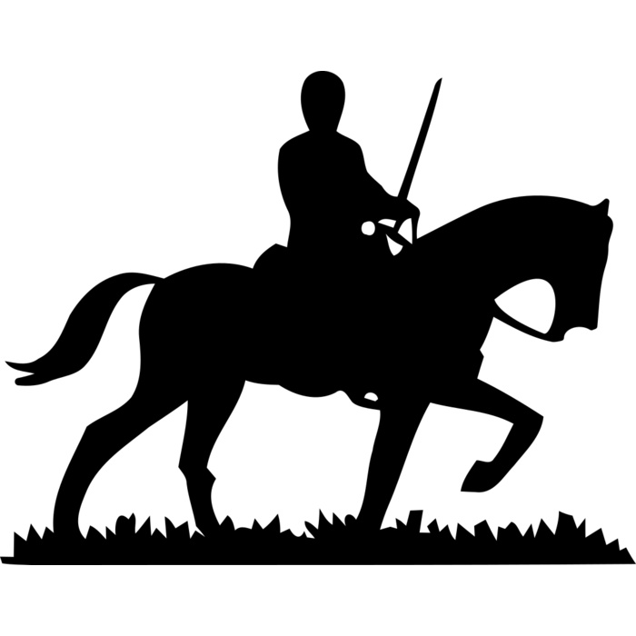 Soldier with Horse Vignette