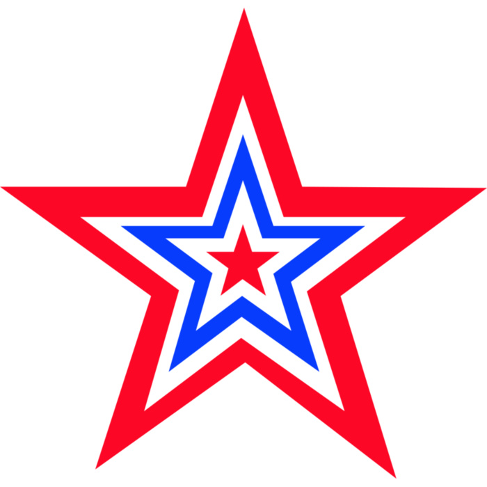 Triple Outline Star Vignette
