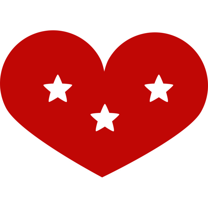 Heart and Stars Vignette
