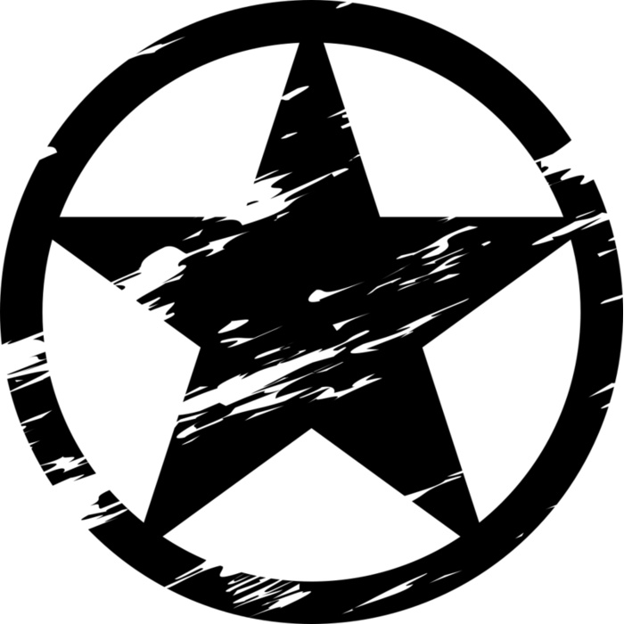 Military Star Badge Vignette