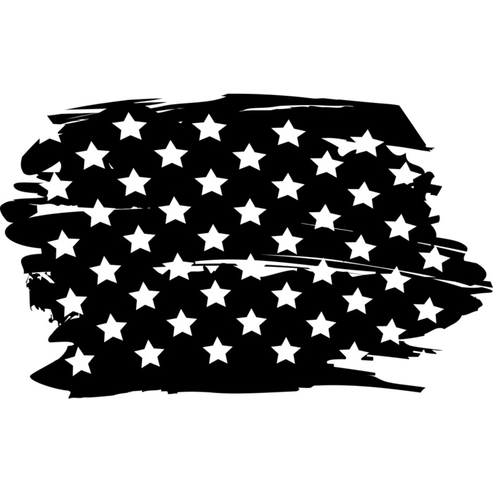 Military Star Flag Vignette
