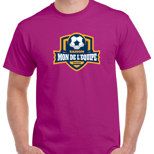 T-shirt personnalisable du supporteur d'équipe  Vignette