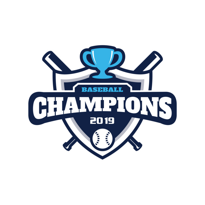 Champions Baseball logo template 02 Vignette