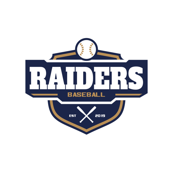 Raiders Baseball logo template 02 Vignette