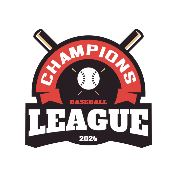 Champions League Baseball logo template Vignette