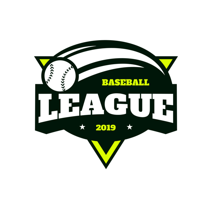 League Baseball logo template 02 Vignette